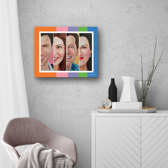 Will and Grace Canvas Print